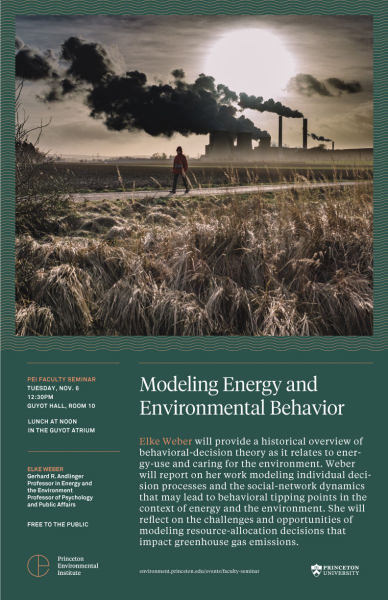 Modeling Energy and Environmental Behavior flyer